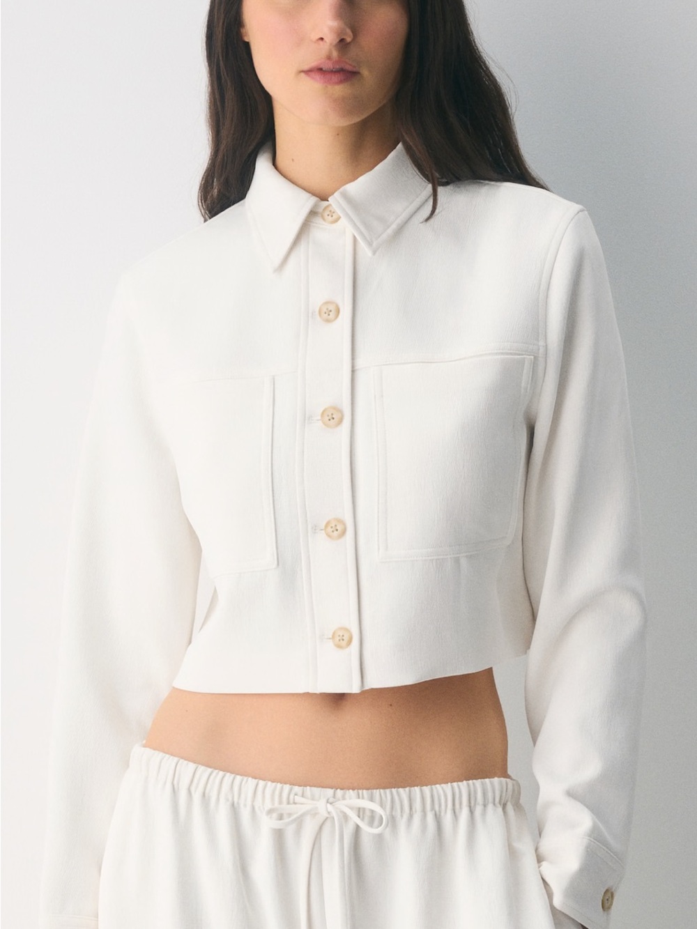Little Cropped Jacket - Light Birch